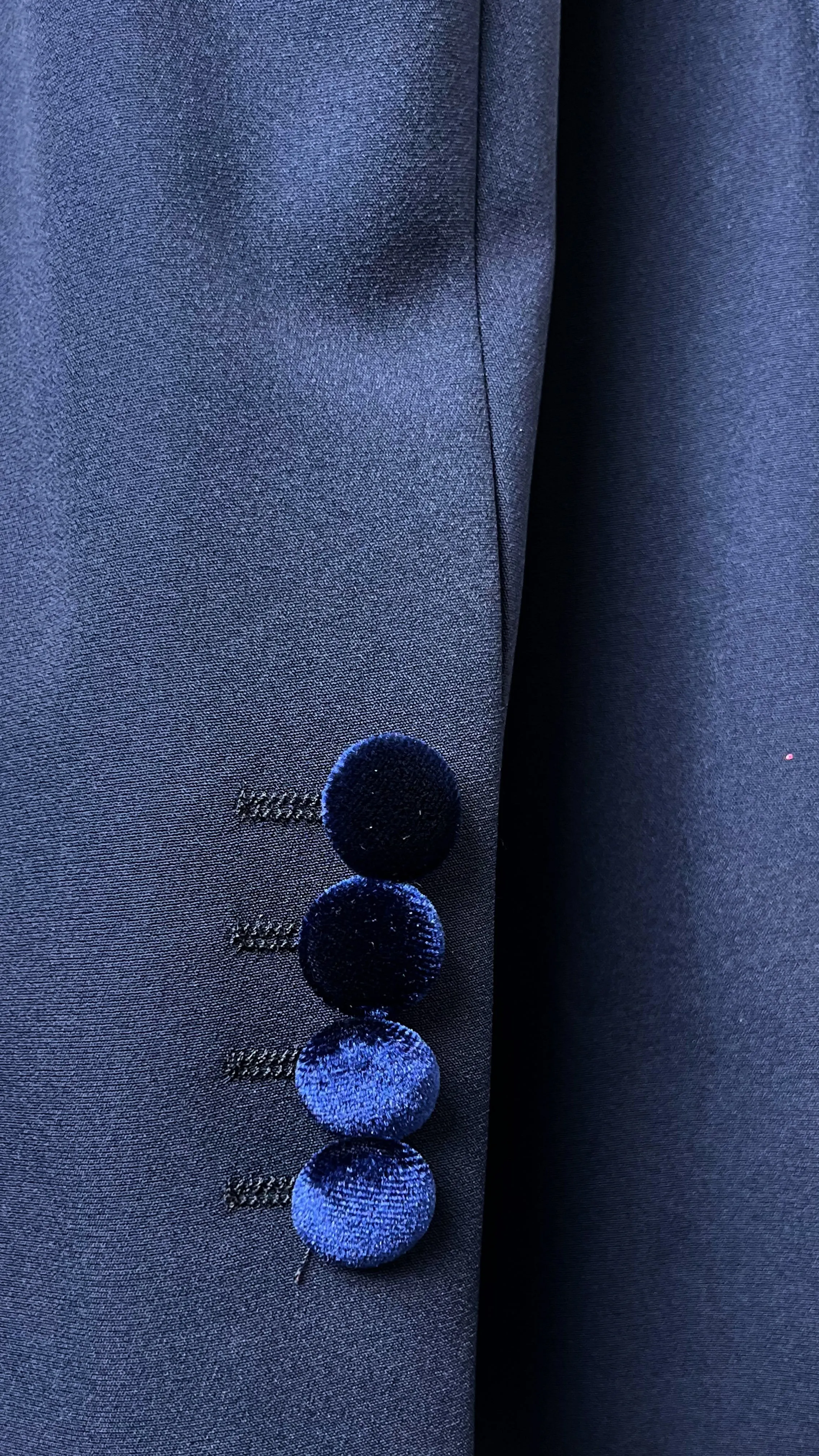 Men's Luxurious Velvet Tuxedo with Crystal Embellishments by Vercini