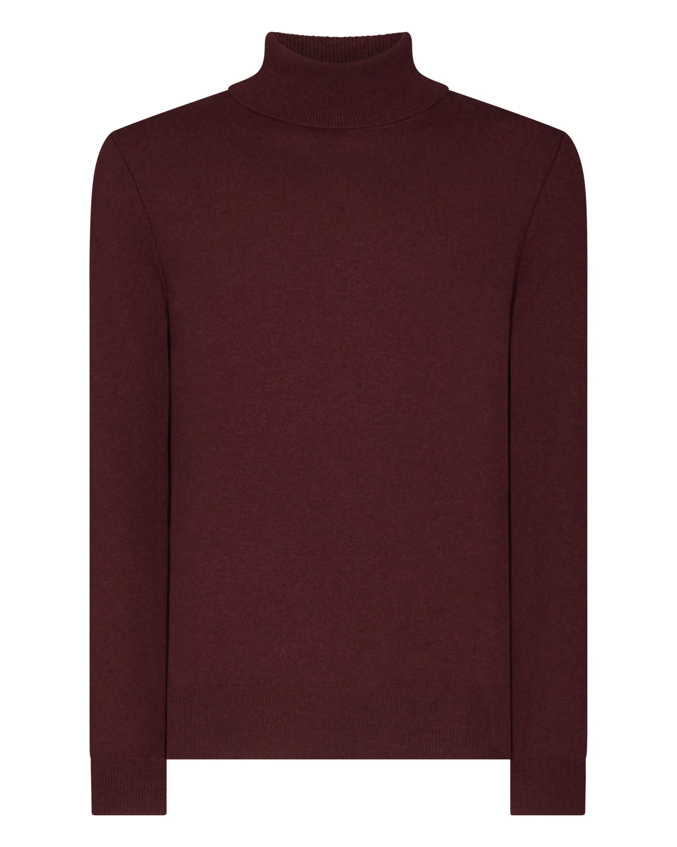 Men's Trafalgar Turtle Neck Cashmere Sweater Claret Red