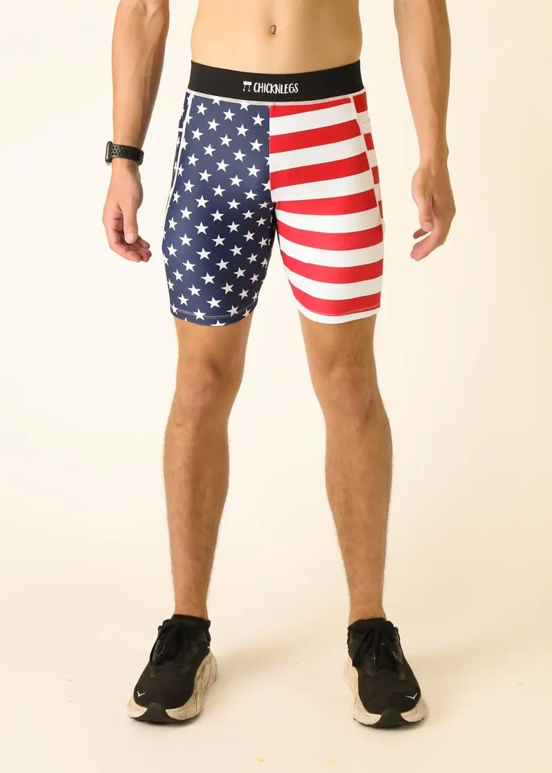 Men's USA 8" Half Tights