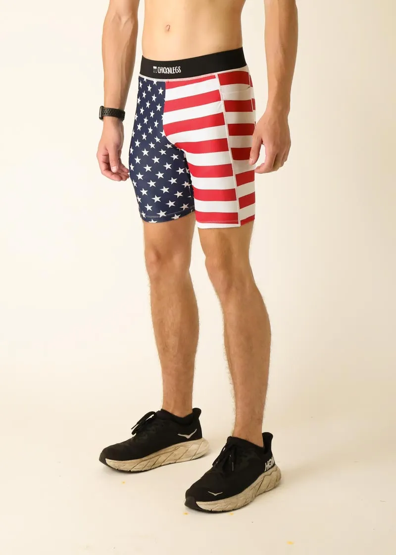 Men's USA 8" Half Tights