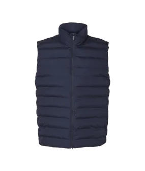 Padded Quilted Gilet - Navy