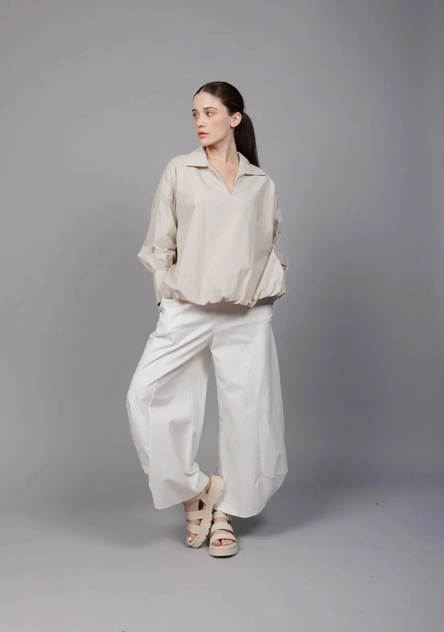 Paolo Tricot, SU6123 Lantern Pant Ivory