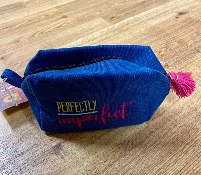 "Perfectly Imperfect" Tasseled Zipper Pouch