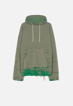 Reverse Burn-Out Hoodie / Shark X Kelly