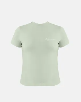 Riviera Basic Long Baby Tee Green