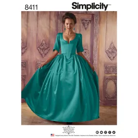 Simplicity Pattern 8411 Misses' 18th Century Costume