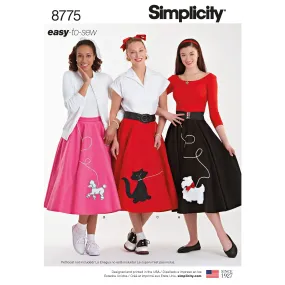 Simplicity Sewing Pattern 8775 Women's Costumes