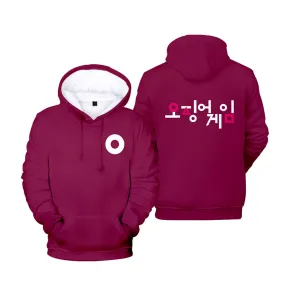 Squid Game - Circle Symbol Type Round Collar Hoodie