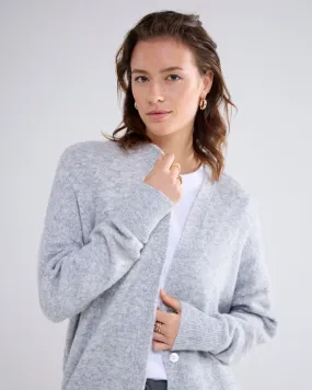 Summum Soft Grey Relaxed Fit Cardigan