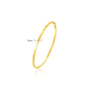 TAKA Jewellery 916 Gold Round Shaped Bangle