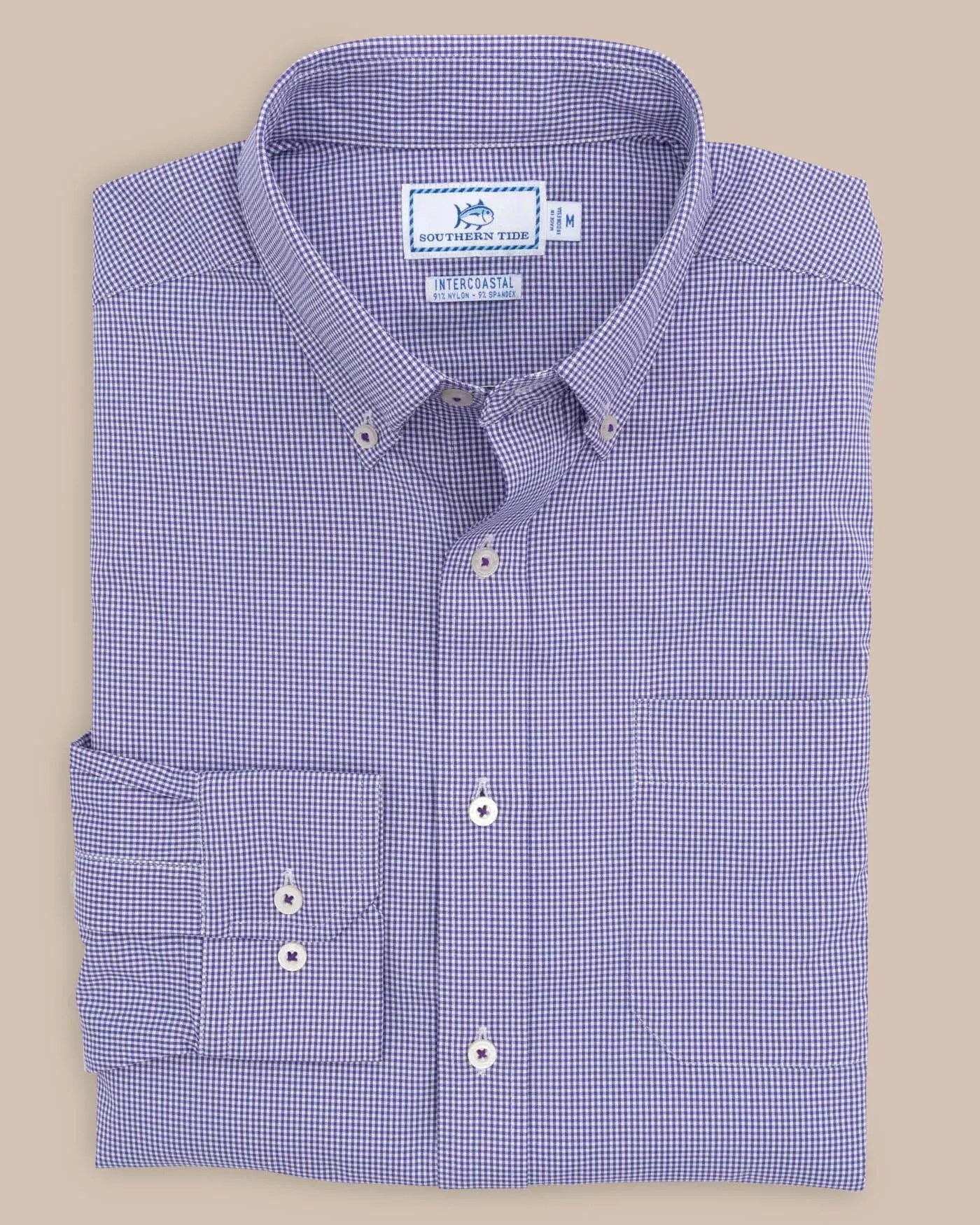 Team Colors Gingham Intercoastal Sport Shirt