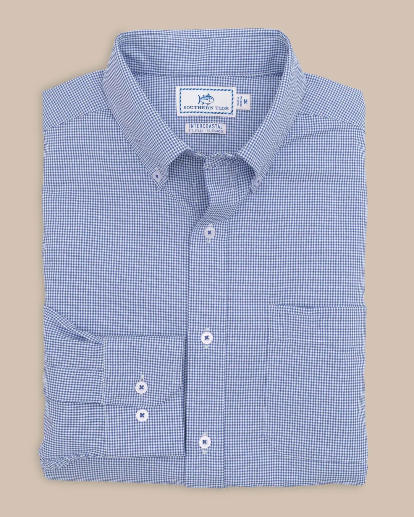 Team Colors Gingham Intercoastal Sport Shirt