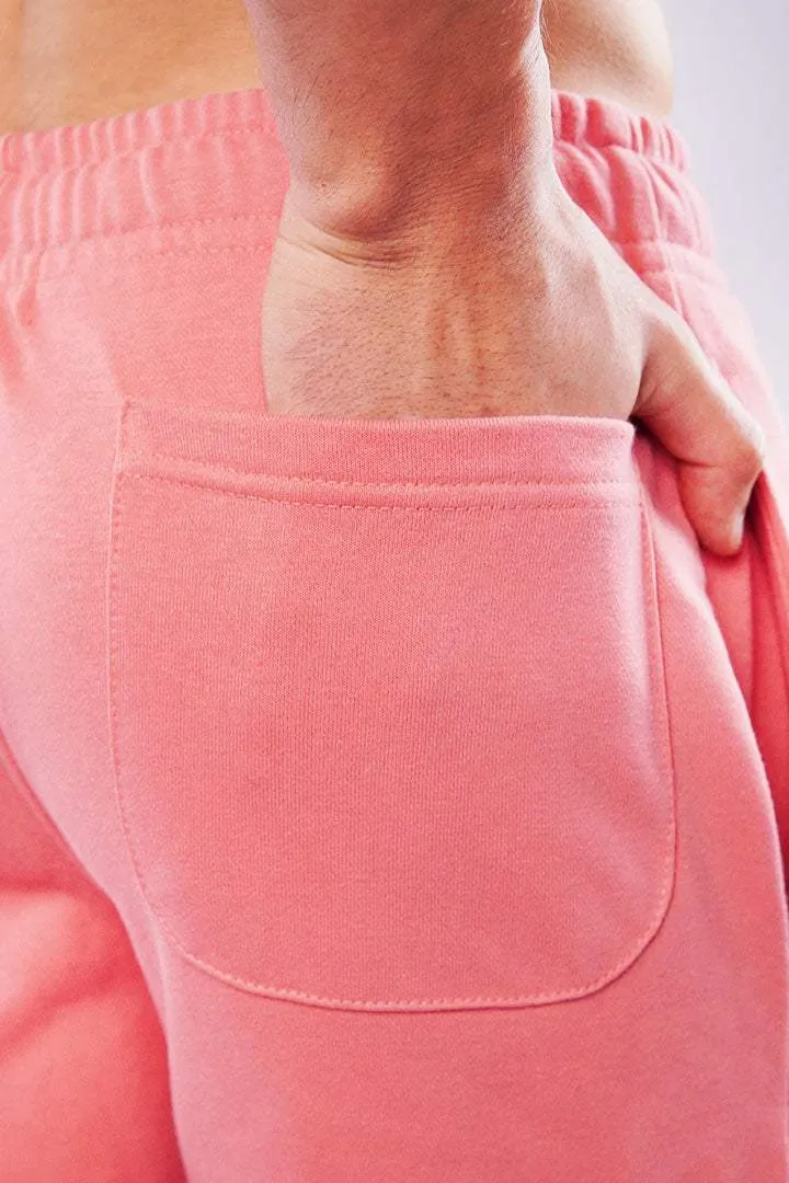 Terry Cargo Shorts - Coral Pink