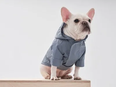 Tribeca adjustable velcro raincoat - Light Blue