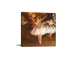 Two Dancers on Stage | Edgar Degas Masters Classic Art in Gallery Wrapped Canvas | Various Sizes