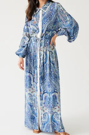 Yoyo Dress | Blue Paisley