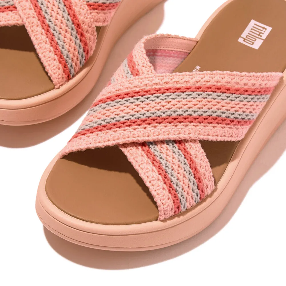 รองเท้าแตะ ผู้หญิง รุ่น F-MODE CROCHET FLATFORM CROSS SLIDES